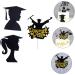 Toyvian 60 Pcs Insert Card Cupcake Decorations Appetizer Birthday Toppers for Cakes Grad Cap Cupcake Topper Cake Insert Topper Fruitcakes Food Fruit Picks Decor Paper Props Birthday Cake - Buy Online on GoSupps.com