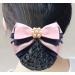 Cheerlife Rhinestone & Pearl Hair Clip with Net | Elegant Bun & Ponytail Accessory in Green - Buy Online on GoSupps.com