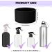 Honeydak Silicone Sleeve Bottom Base 3-Piece Set - Anti-Slip Cover for 16 oz Spray Bottles & Water Bottles (Black) - Buy Online on GoSupps.com