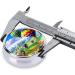 Hot Air Balloons Portable Metal Pill Box | Round Mini 3-Compartment Design | Travel-Friendly Small Pill Organizer | Hinged Fastening | Black - Buy Online on GoSupps.com