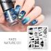 Alexnailart Nail Stamp Plate - Natural Landscape Sunset & Starry Sky Design | DIY Manicure Tool for Stunning Nail Art - Buy Online on GoSupps.com
