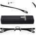 EyeURL Ultra-Light TR90 Reading Glasses - Anti-Blue Light Metal Frame 1.5x Magnification Stylish Case for Men & Women - Buy Online on GoSupps.com