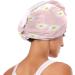 Buy Pink Daisy Dry Hair Cap - 2 Piece Quick Drying Towel Set with Button Headband | Super Absorbent & Soft Comfort for Fast Hair Drying - Buy Online on GoSupps.com