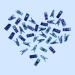 50 Pack Glitter Sewing Clips - Clear Purple & Navy Mini Quilting Fabric Clips - Buy Online on GoSupps.com