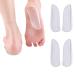 2 Pairs Medial & Lateral Heel Wedge Silicone Insoles - Corrective Adhesive Shoe Inserts for Foot Alignment, Knock Knee Pain, Bow Legs, Osteoarthritis for Men and Women