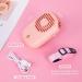 Buqikma Rechargeable Mini Lash Fan | Portable Handheld Dryer for Eyelash Extensions - Pink-Type C - Buy Online on GoSupps.com