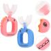 Minkissy 8-Piece Children's Toothbrush Set | 360 U-Shaped Tooth Cleaning Tool | Manual Accessories for Kids - Buy Online on GoSupps.com