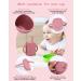 Jissta 8-Part Children's Dish Set - BPA-Free Silicone Plates Suction Cup Baby Plates Bowls & Cups - Pink - Buy Online on GoSupps.com