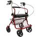 Walker Lightweight Folding Thick Aluminum Alloy Old Man Scooter Mute Pulley Can Push Can Sit Shopping Cart