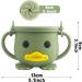 Qshare Silicone Baby Snack Cup - Non Spill Toddler Snack Catcher with Lid for Finger Food - Sage Green, BPA Free & Portable - Buy Online on GoSupps.com
