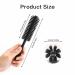 Wild Boar Bristle Hair Brush - Mini Round Blow-Dry Roller with Wooden Handle | Curling & Beard Brush for Men & Women - Buy Online on GoSupps.com