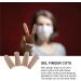 FOMIYES Cot Toe Sleeves 2 Pairs - Finger Cap Cushions for Hammertoes, Blisters, Calluses - Nylon Cover with Silicone Protectors - Buy Online on GoSupps.com