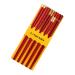 5 Pairs Flatware Japanese Sticks Style Utensils Valentines Stick Korean Frying Reusable Tableware Home Day Wooden Kitchen Chinese Eating Favors for Cooking Creative Chopsticks Kitchenware Rojo