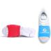 Dance Shoe Socks for Smooth Floors - 4 Pairs for Sneakers, Smooth Pivots, Turns, Knee Protection - Black - Buy Online on GoSupps.com