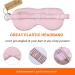LULUSILK Mulberry Silk Sleep Eye Mask & Blindfold with Elastic Strap/Headband Soft Eye Cover Eyeshade for Night Sleeping Travel Nap (02-pink) - Buy Online on GoSupps.com