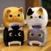 Sweet Square Cat Toys | Cuddly Plush Dolls & Cushions | Kawaii Kitten Soft Cotton Pillow Decorations - Buy Online on GoSupps.com