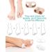 BLATOWN Toe Separators Bunion Corrector 4Pcs Set - Gel Big Toe Spacers for Feet with 2 Loops - Hammer Toe Straightener for Men and Women - Buy Online on GoSupps.com