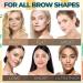 Eyebrow Stamp Kit Waterproof One-Step Brow Shaping with 24 Stencils | Dark Brown Perfect Eye Makeup Tool - Buy Online on GoSupps.com
