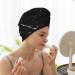 Black Marble Microfiber Hair Towel - Soft Super Absorbent & Quick Dry Wrap for Women with Long Curly and Thick Hair - Buy Online on GoSupps.com