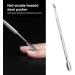 Nail Art for Women Cuticle Pusher Double Head Remove Dead Skin Stainless Steel Nail Polish Remover Tool for Manicure Manicure Pusher for Manicure - Buy Online on GoSupps.com