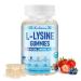 L-Lysine Gummies 1000 mg with Trehalose L Lysine Gummies for Lips & Oral Health Boost Immune & Collagen & Calcium for Adults & Kids Non-GMO Vegan Gluten Free Berry Flavor 60 60 Count (Pack of 1)