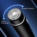 Compact Mini Electric Shaver for Men - USB Rechargeable Waterproof Beard Trimmer | Travel-Friendly Wet & Dry Use Black - Buy Online on GoSupps.com