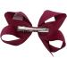 Topkids Accessories 12cm Ribbon Hair Bows Hair Clip Hair Bows for Girls Hair Clips Women Girls Hair Clips Girls Hair Accessories Hair Bows Clips Crocodile Clips Hair Bows (Burgundy) - Buy Online on GoSupps.com