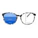 Vintage Round Progressive Multifocal Presbyopic Glasses Anti-Blue Light Glasses for Men Women Readers (+0.00/+2.00 Magnification)