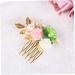 Housoutil Women Hair Comb Bride Hair Comb Wedding Hair Comb Flower Hair Comb Hair Side Comb Women's Hair Accessories Korean - Buy Online on GoSupps.com