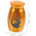 GANAZONO Pet Urn Cremation Urns for Human Ashes Souvenir Dog Ashes Urn Rabbit Urn Cat Urn Stainless Steel Multi 2 - Buy Online on GoSupps.com