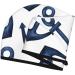 Shop Navy Blue Anchor Hair Towel Wrap - Quick Drying Hair Turban with Button | Best Hair Drying Towel | International Shipping Available - Buy Online on GoSupps.com