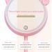 1PC Makeup Mirror with Light Vanity Mirror Rechargeable Touch Sensor LED Cosmetic Mirror for Travel Bedroom. - Buy Online on GoSupps.com