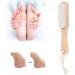 Foot file tote foot cuticle remover pedicure foot file skin callus pumice removal stone foot pedicure tool with wooden handle for pedicure and foot care - Buy Online on GoSupps.com