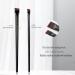 6-Piece Eyeliner Brush Set | Flat & Bent Eyeshadow Brushes for Wet Powder Liquid & Gel | Perfect Eyebrow Comb | International Shipping - Buy Online on GoSupps.com