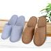 Buy Tianmao 5 Pair Spa Slippers | Linen Disposable Guest Slippers - Comfort for Hotels Spas & Travel - 3 Brown 3 Blue - Buy Online on GoSupps.com