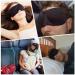 3D Contoured Sleep Mask | 100% Blackout Eye Mask for Sleeping | Adjustable Strap | Comfortable & Soft | Eye Shades for Men & Women | Travel/Naps (Black) - Buy Online on GoSupps.com
