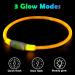 Auauy LED Light Neck Band for Dogs & Cats - Adjustable USB Charging Waterproof Safety Collar | 3 Modes (Yellow) - Buy Online on GoSupps.com
