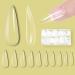 Nail Tips Acrylic Nails Stiletto 500 PCs 10 Sizes  Fake Nails with Box Clear Nail Tips Soft Gel Nail Tips Professional Full Cover  Extension Tips for Salon and Home DIY Clear Stiletto 500pcs