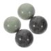 Wofashpuret Hand 2 sets ball black marbles gemstones for tinkering massage devices massage devices for adult black gemstones metal bassage chinese balls handballs