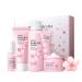 Rosard Sakura skin care set for teenage girls and women facial care set gifts set for face cleaning & care moisture and anti-aging (5-pc.)