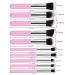 10 Piece Soft Pink Makeup Brush Set with Synthetic Bristles - Cruelty-Free Beauty Tools - Buy Online on GoSupps.com