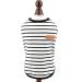 Smalllee Lucky Store: Summer Striped T-Shirt for Small & Medium Dogs | Cute Sleeveless Tees for Yorkies Chihuahuas & Cats | XX-Large Black - Buy Online on GoSupps.com