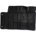 Maxi Cosmetic Brush Bag for 19 Brushes | Kosmetex Black Zip Brush Case | Imitation Leather Makeup Organizer - Buy Online on GoSupps.com