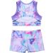Moily Girls 2-Piece Athletic Outfit: Short Sleeve Top & Booty Shorts | Colorful | 10-12 Years - Buy Online on GoSupps.com