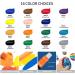 Aen Art Acrylic Paint Set - 16 Colors for Canvas, Wood, Fabric & Ceramic Crafts - Non-Toxic & Rich Pigments - Ideal for Beginners - Buy Online on GoSupps.com
