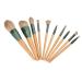 Eye Shadow Brushes Synthetic Wooden Handle Portable Travel Essential Makeup Brushes Set for Beginners