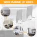 Meleebellot 6-Piece Stainless Steel Razor Holder - Waterproof Self-Adhesive Shower Bracket - No Drilling Bathroom & Kitchen Organizer (Silver) - Buy Online on GoSupps.com
