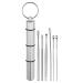 VOCOSTE 6Pcs Stainless Steel Ear Cleansing Tool Set Ear Cleaner Ear Care Set with Aluminum Storage Case