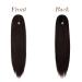 Fine Ponytail Extensions - 50 cm Dark Brown Synthetic Drawstring Braid for Women | Smooth Long Straight Hair - Buy Online on GoSupps.com