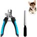 LIDOUKNail Clippers and Trimmers - with Safety Guard to Avoid Over Cutting Free Nail File Razor Sharp Blade - for Large and Small Animals.